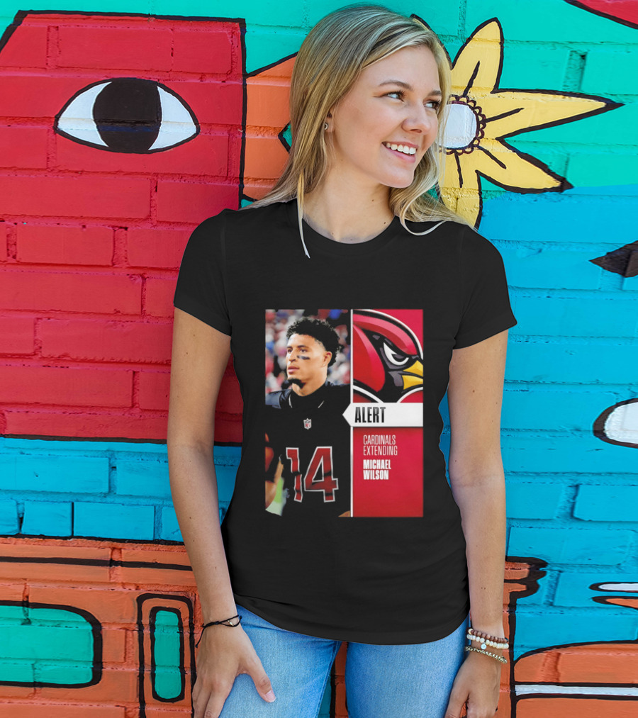 Alert Cardinals Extending Michael Wilson Arizona 14 T-Shirt