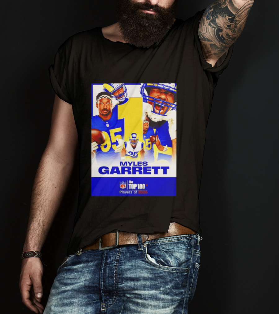 Myles Garrett Rams NFL Top 100 Players 2026 T-Shirt