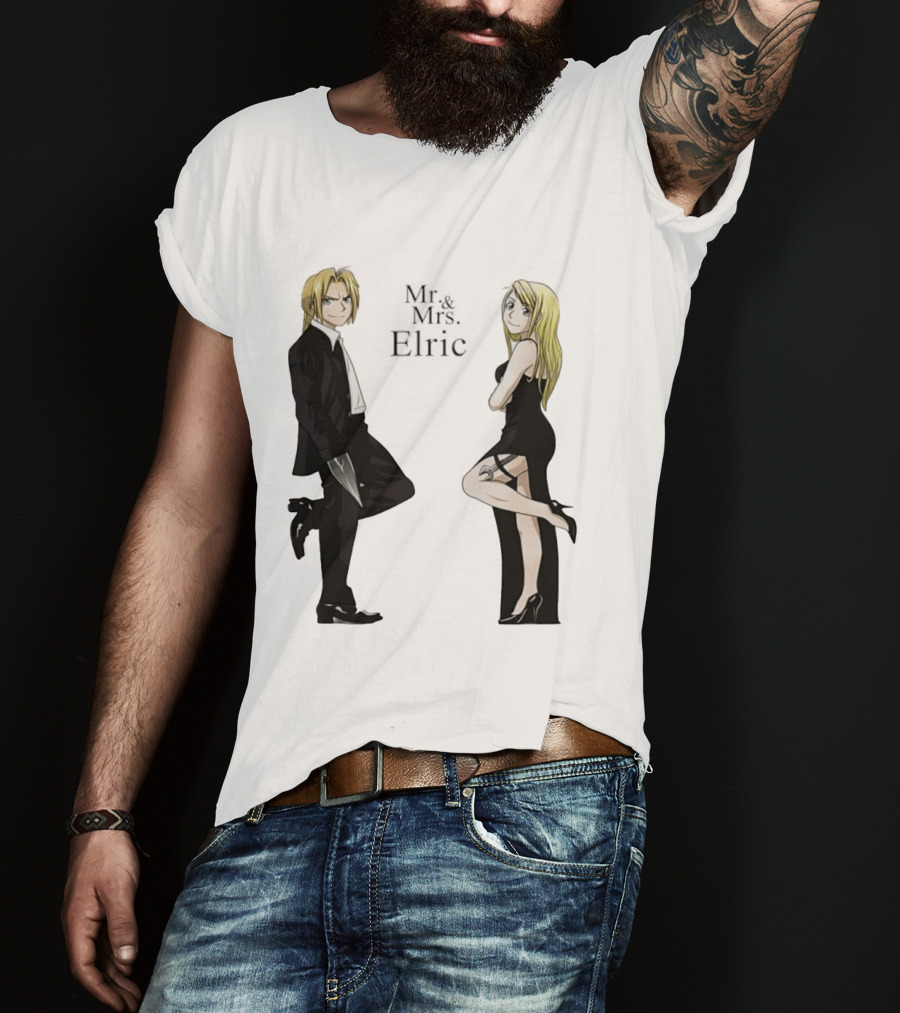 Edward Elric And Winry Rockbell Mr. And Mrs. Elric T-Shirt
