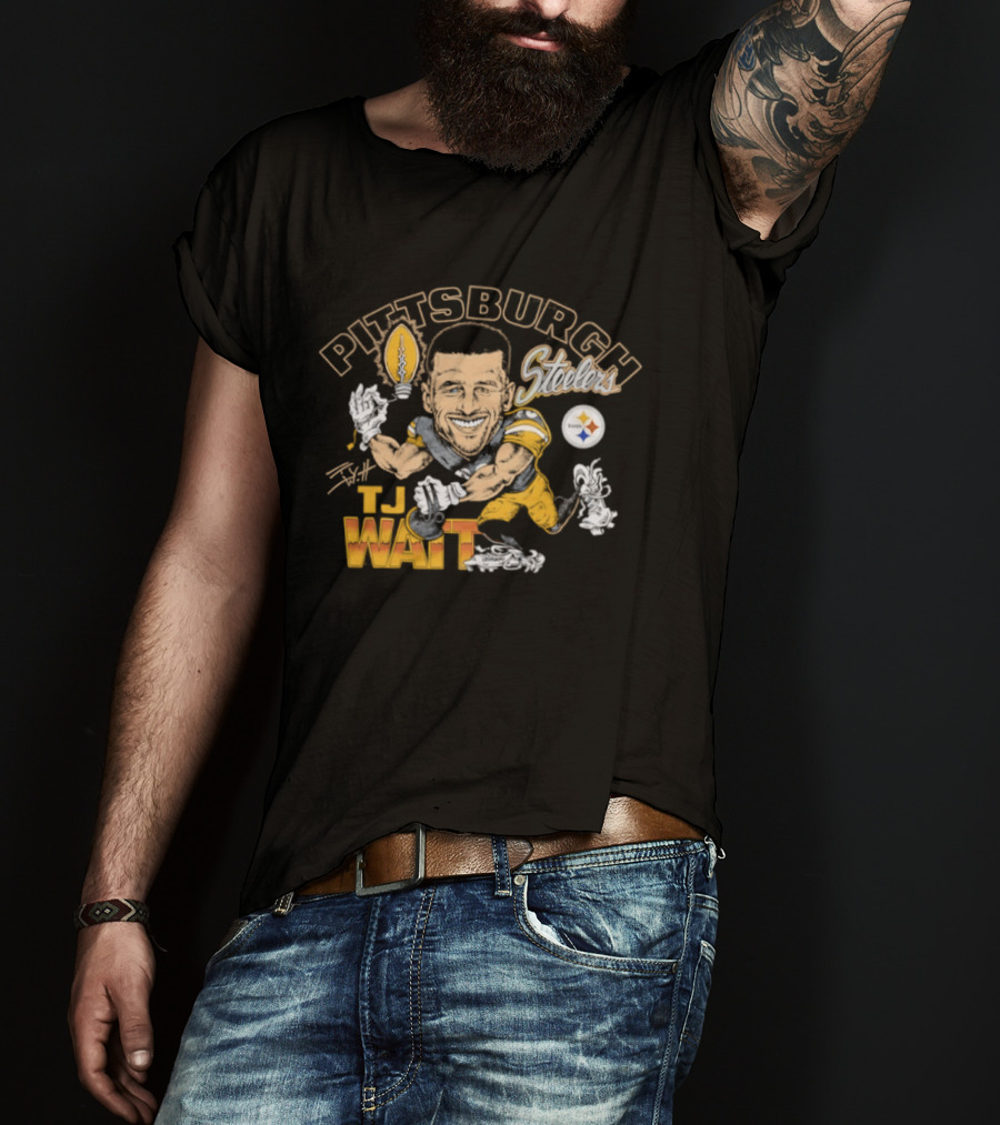 Pittsburgh Steelers T.J. Watt Caricature Player T-Shirt