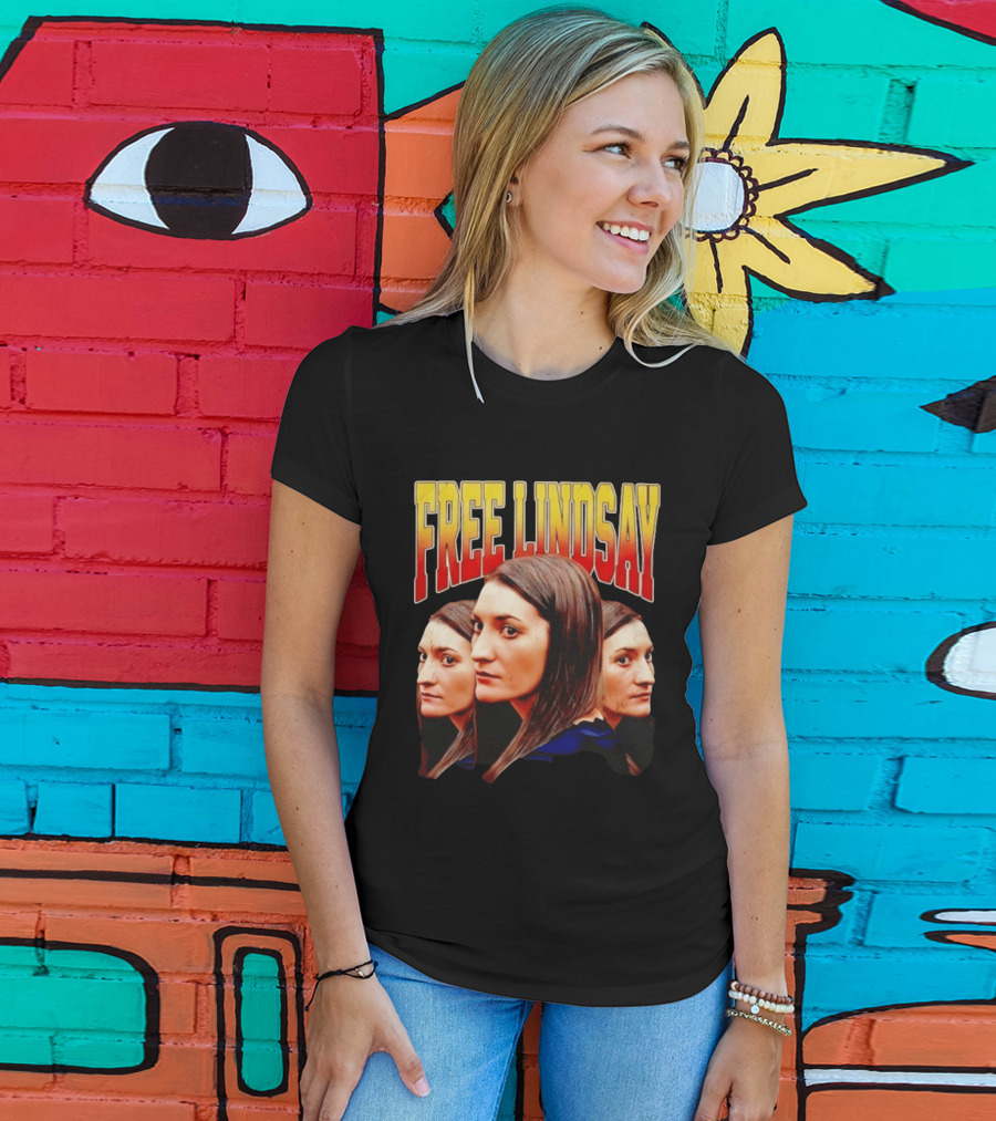 FREE LINDSAY Clancy Multiple Faces T-Shirt