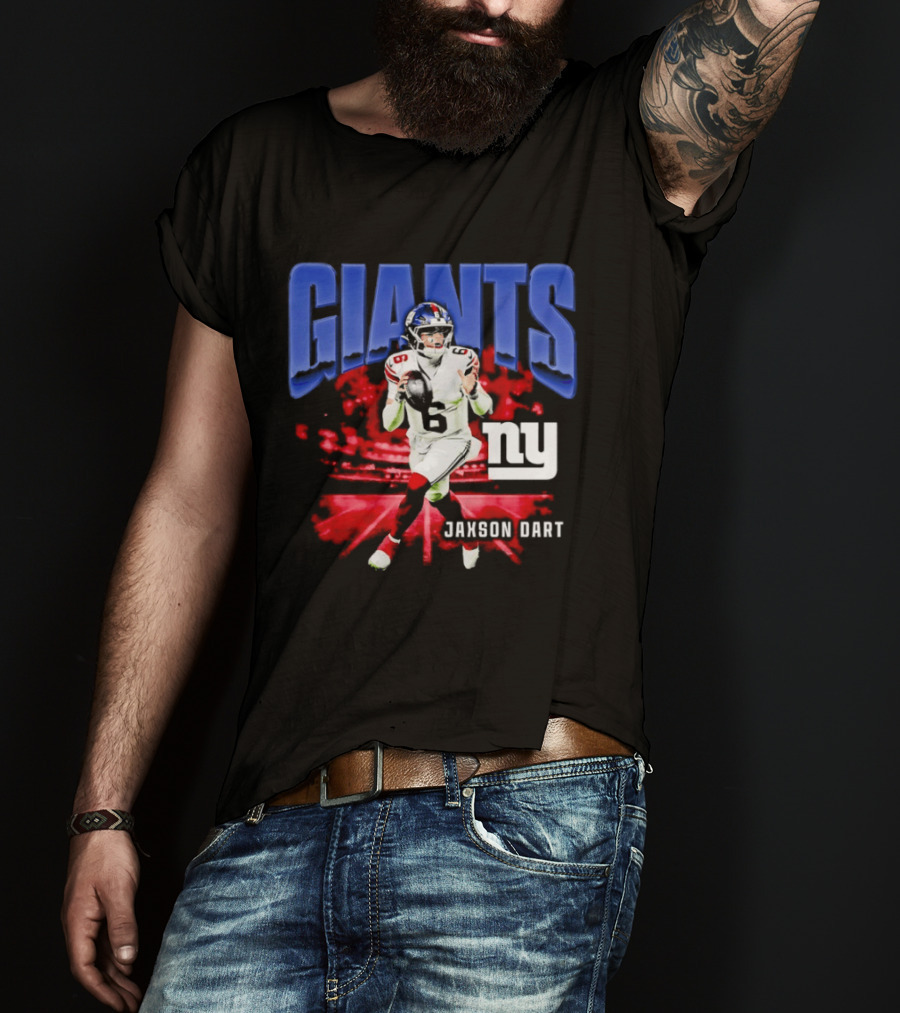 Jaxson Dart New York Giants Football Giants Ny T-Shirt