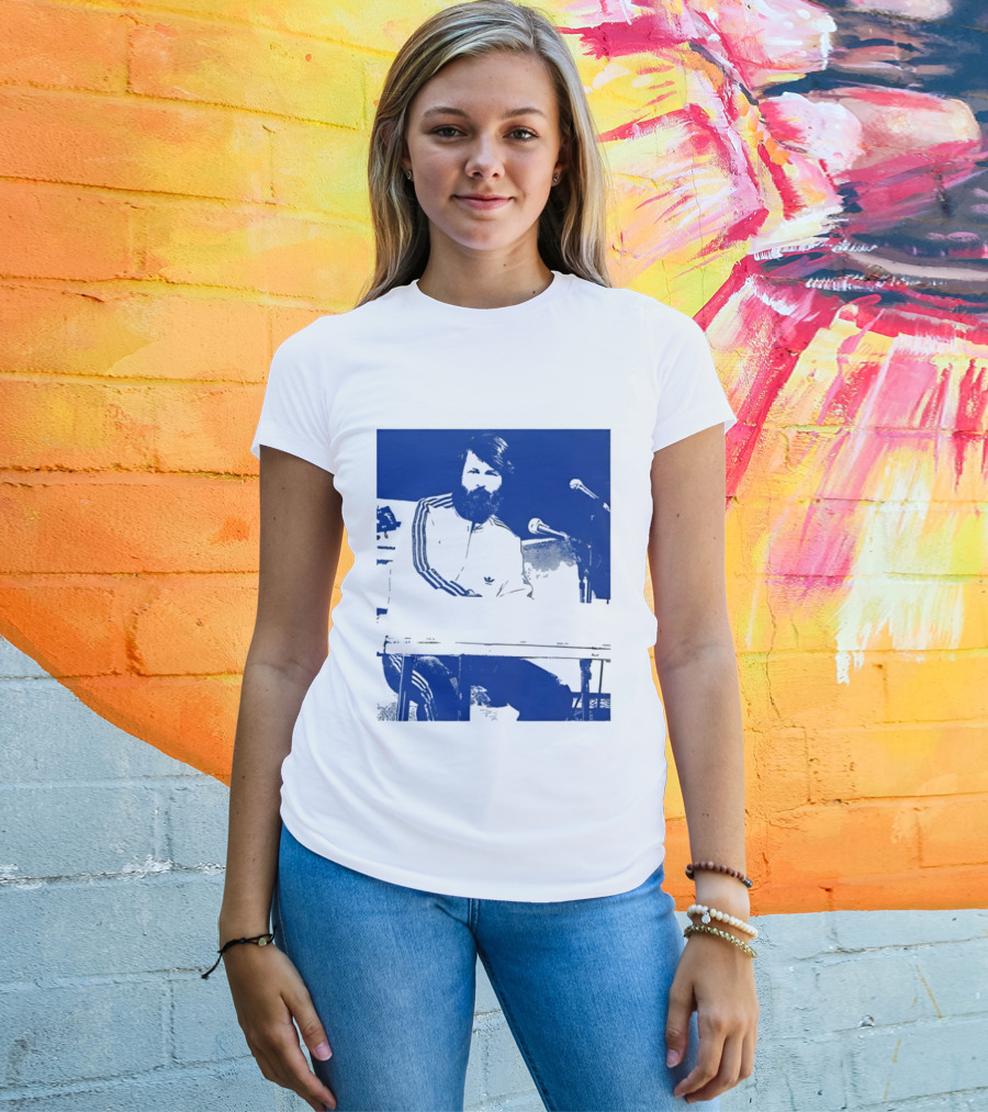 Brian Wilson Piano Microphone Live Performance T-Shirt