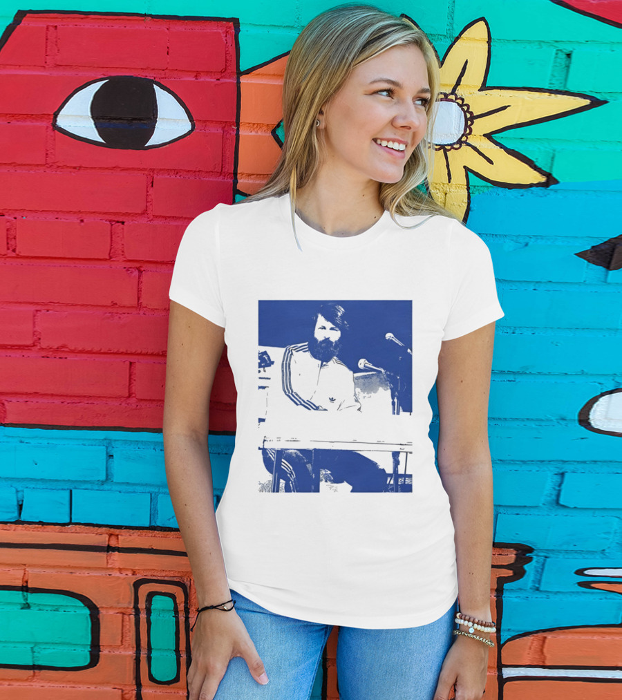 Brian Wilson Piano Microphone Live Performance T-Shirt