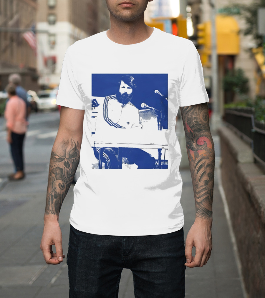 Brian Wilson Piano Microphone Live Performance T-Shirt