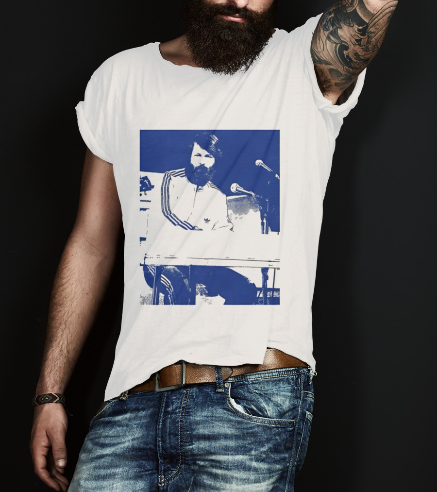 Brian Wilson Piano Microphone Live Performance T-Shirt