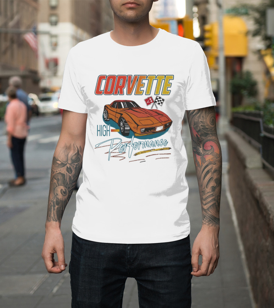Corvette High Performance Racing Car T-Shirt