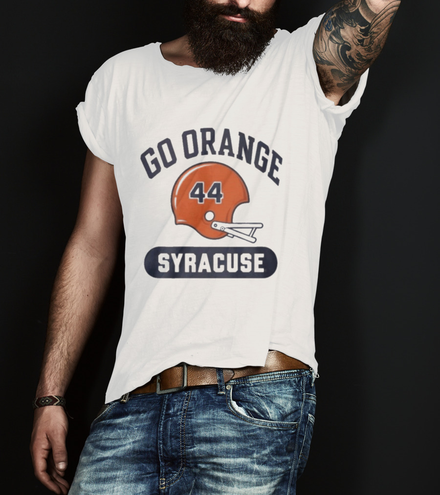 Go Orange 44 Syracuse Helmets Football T-Shirt