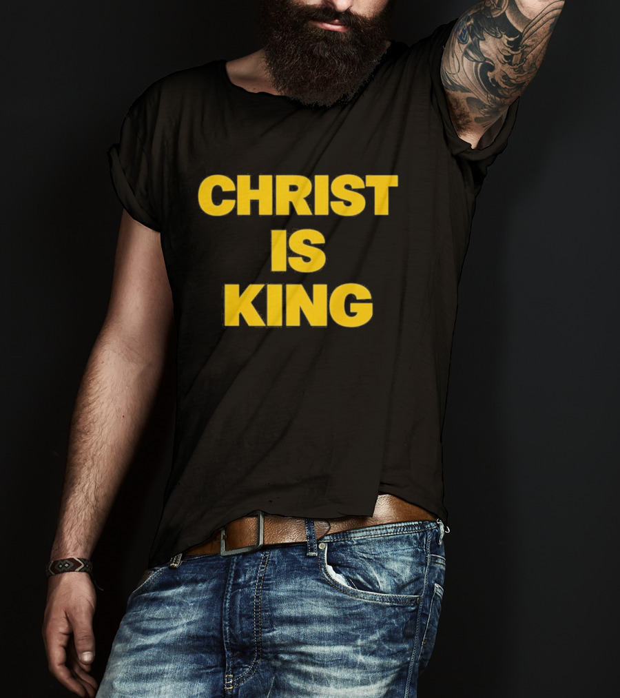 Blake Anderson Christ Is King Bold Yellow T-Shirt