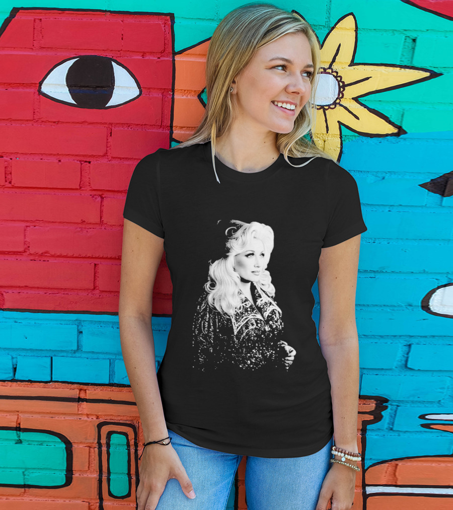Glamorous Dolly Parton Vintage Style Image T-Shirt