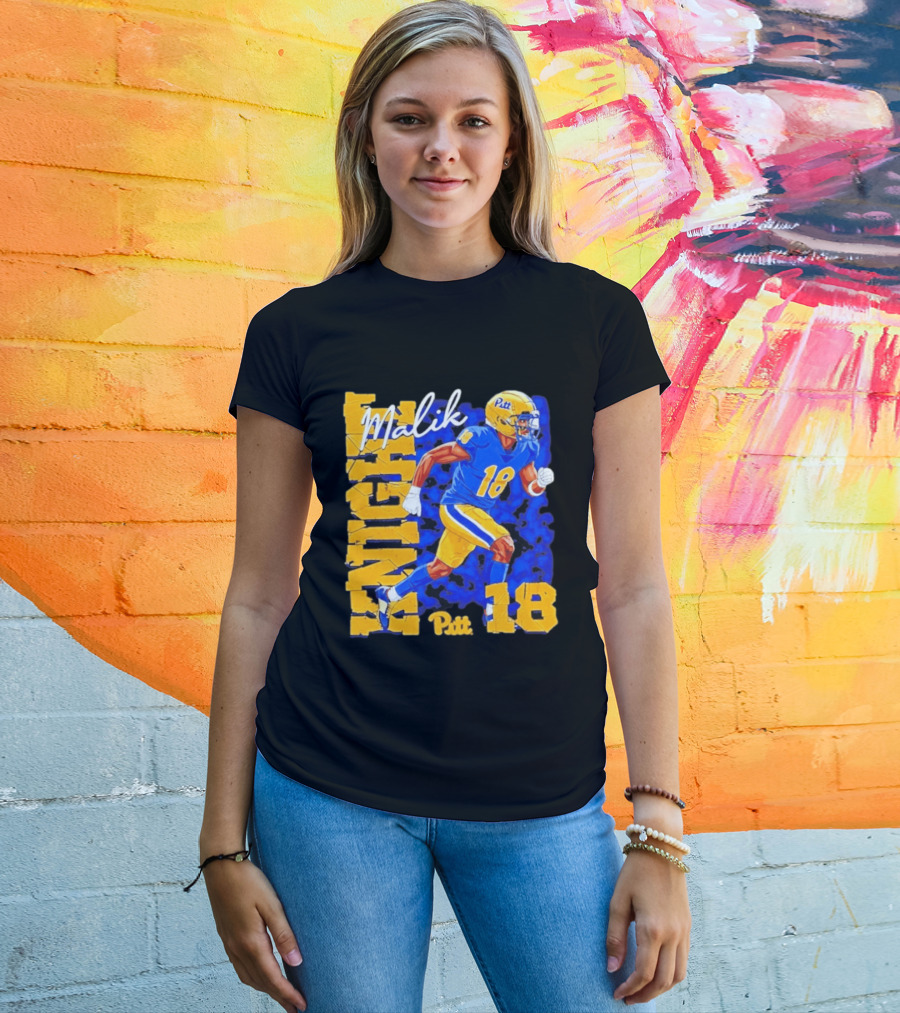 Malik Knight 18 Pitt Panthers Football Player T-Shirt