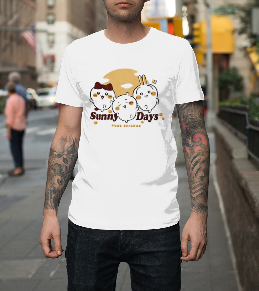 Sunny Days Pose Shichae Cartoon Characters Trio T-Shirt