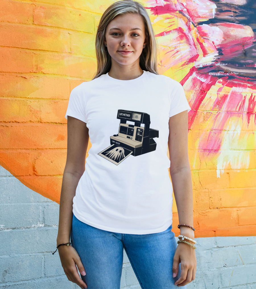 Life Method LM103T Ghost Polaroid Camera Instant Photography Film T-Shirt