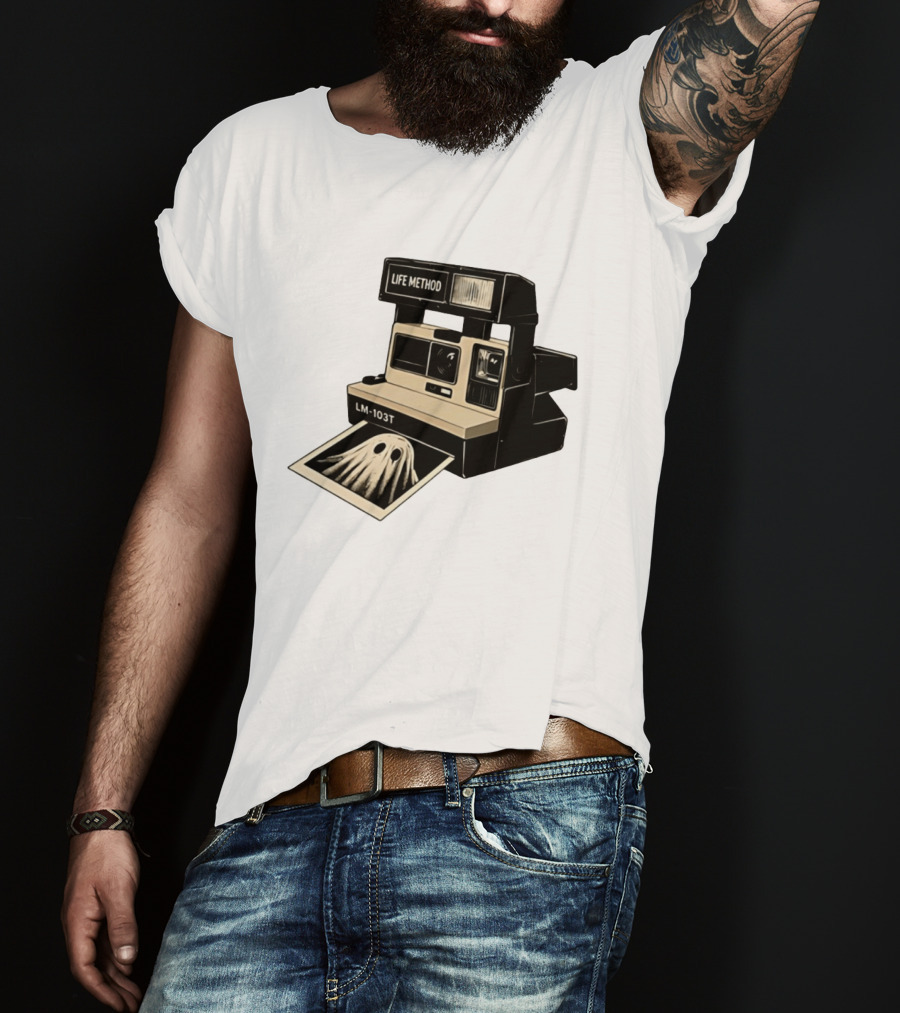 Life Method LM103T Ghost Polaroid Camera Instant Photography Film T-Shirt