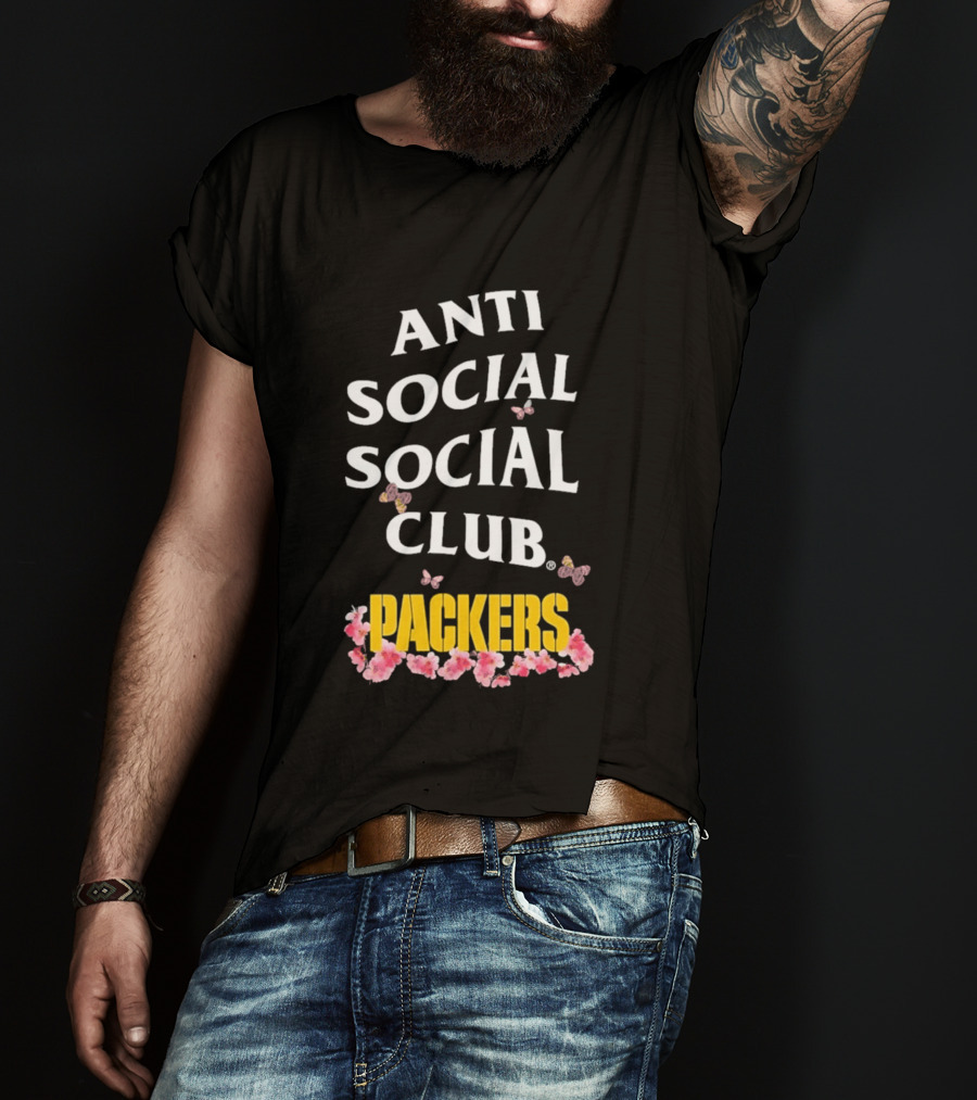 Anti Social Social Club Packers Blossom Pink Butterflies T-Shirt