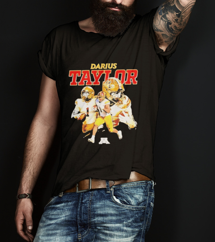 Darius Taylor Minnesota Golden Gophers Football Collage T-Shirt