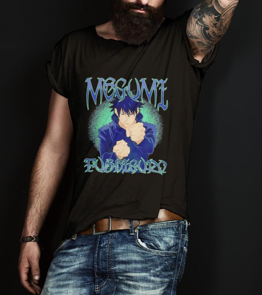 Megumi Fushiguro Action JJK Anime T-Shirt