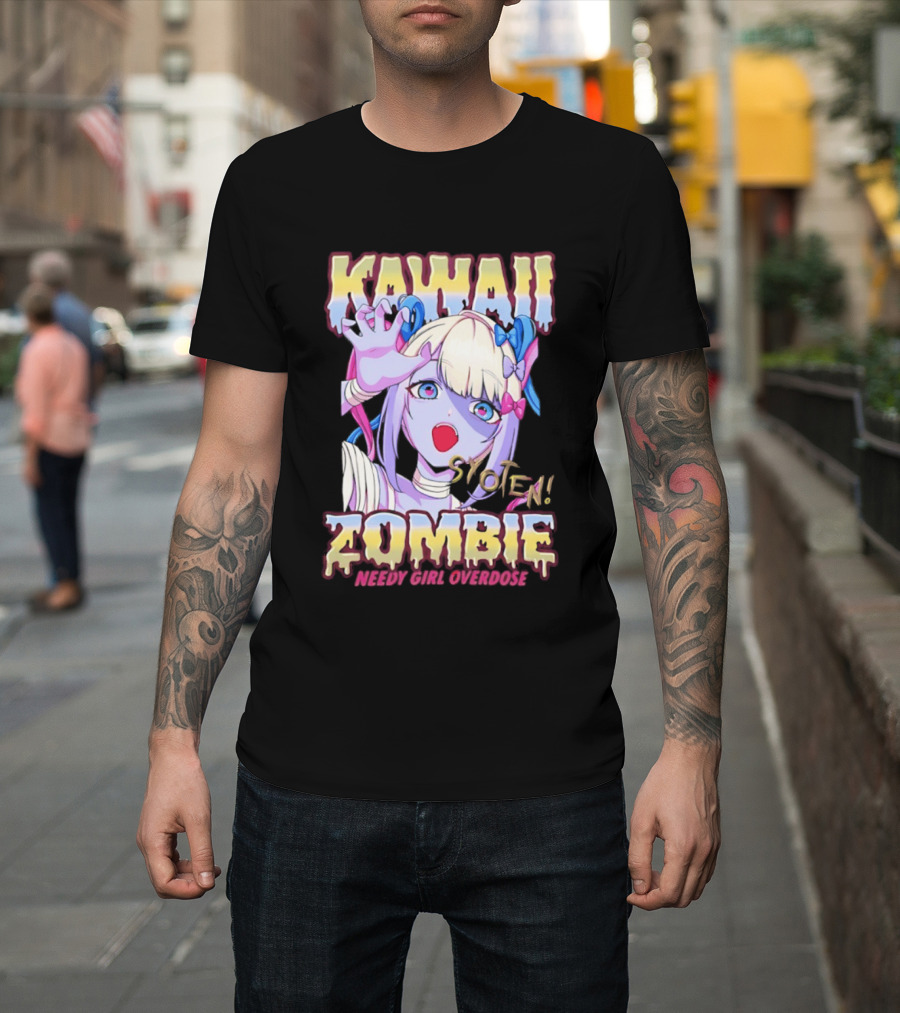 Kangel Needy Girl Overdose Kawaii Syoten Zombie Anime T-Shirt
