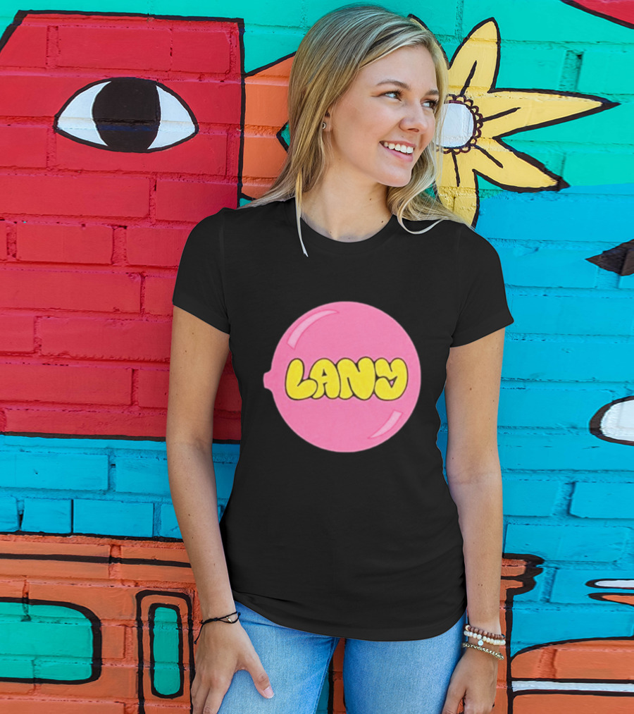 LANY Stuck On You Pink Yellow Bubble T-Shirt