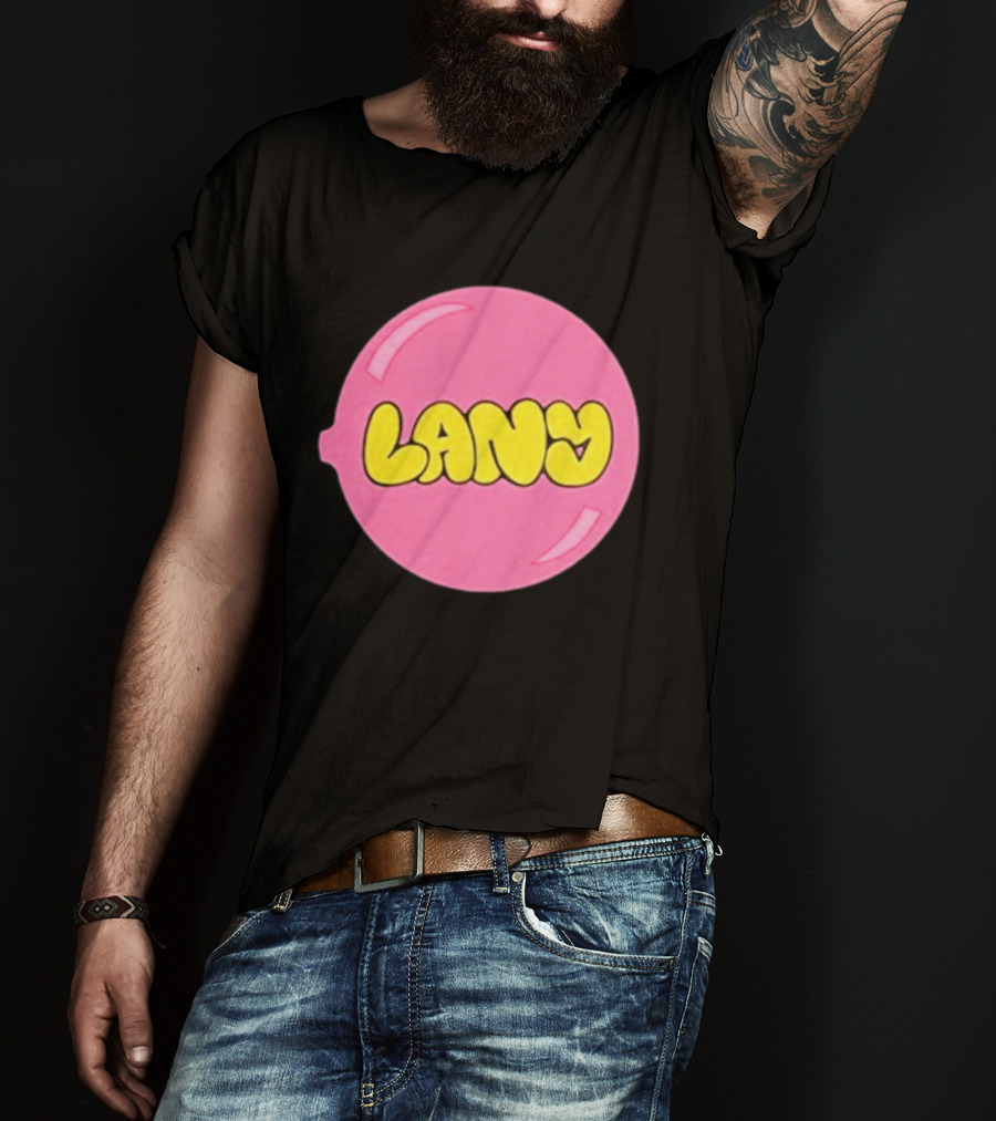 LANY Stuck On You Pink Yellow Bubble T-Shirt