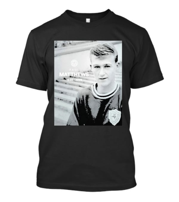 Paul Matthews 1946 2026 Memoriam Soccer Emblem Rugby T-Shirt