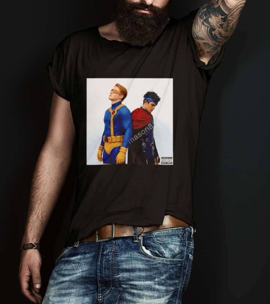 Cyclops And Wiccan Heartstopper X Men Comic Collaboration T-Shirt