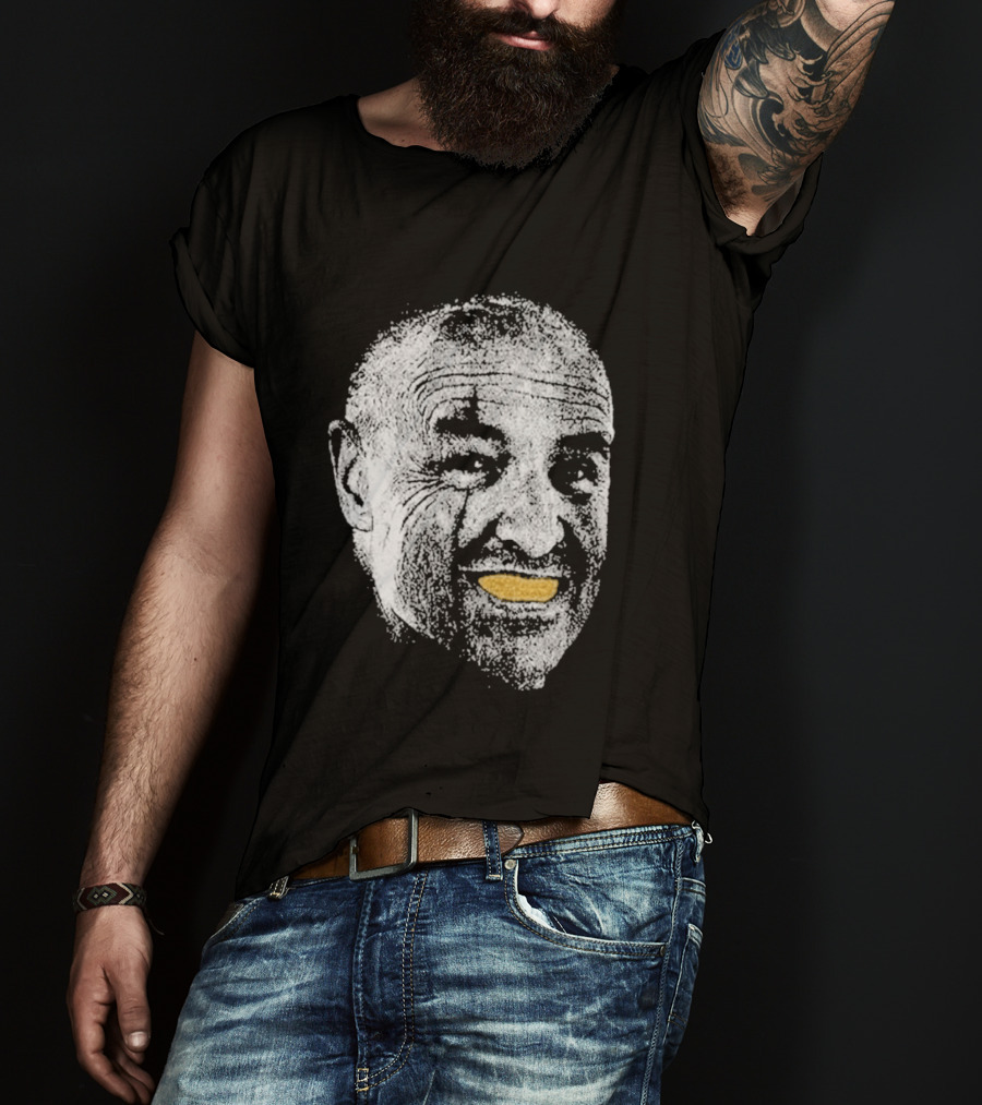 John Locke Lost TV Show Orange Peel Smile Face T-Shirt