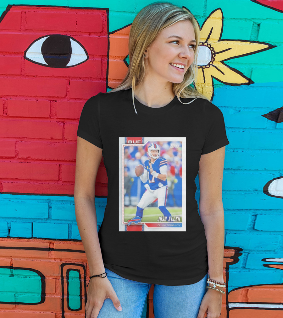 Buffalo Bills Josh Allen Quarterback Topps 2026 T-Shirt