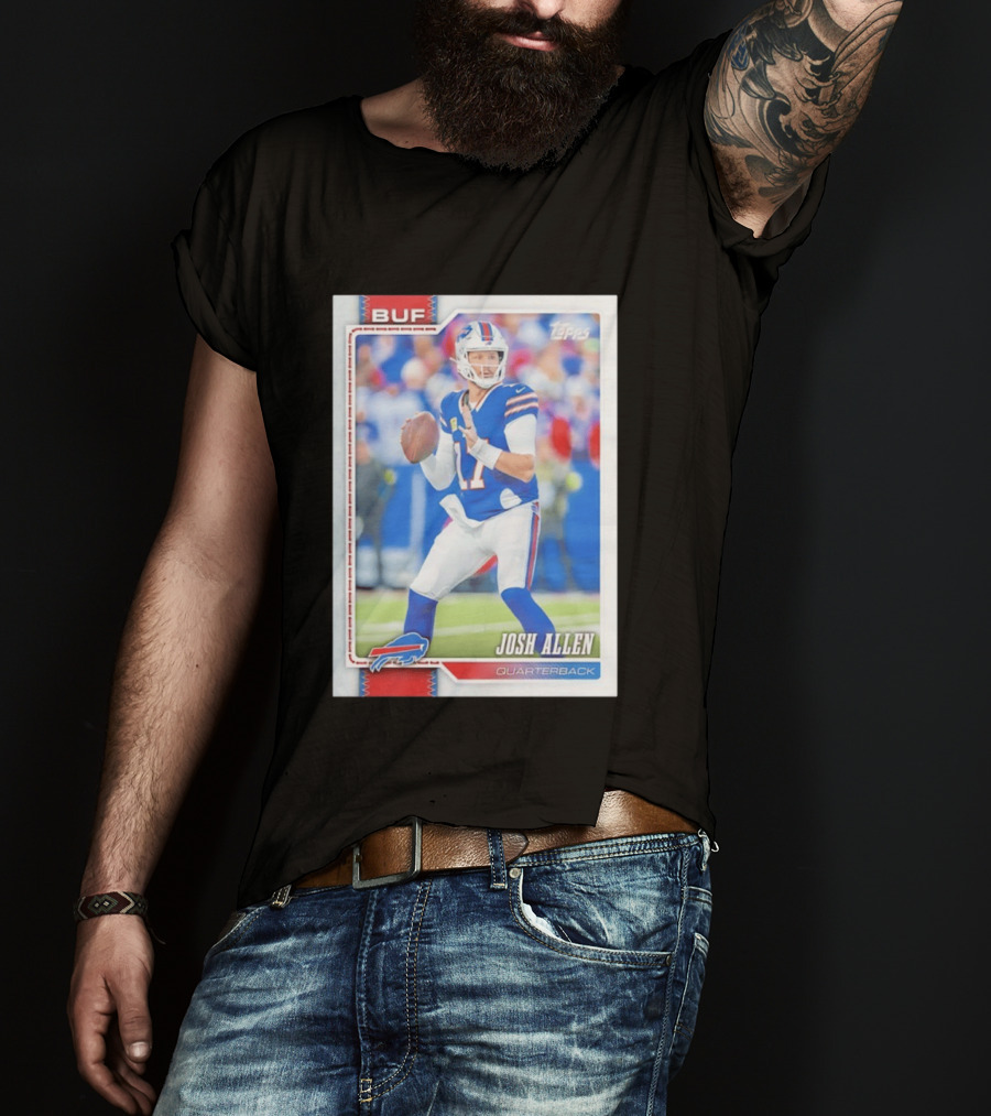 Buffalo Bills Josh Allen Quarterback Topps 2026 T-Shirt