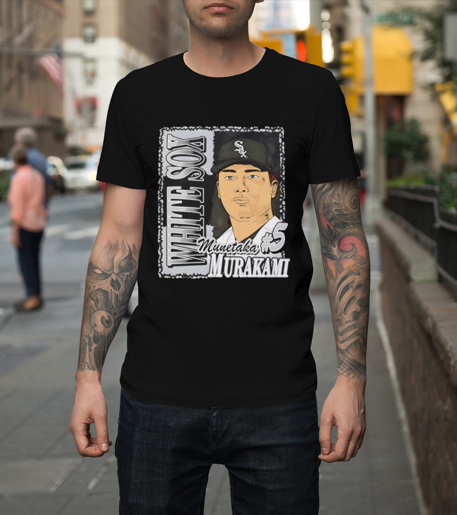 Munetaka Murakami #5 White Sox Baseball T-Shirt