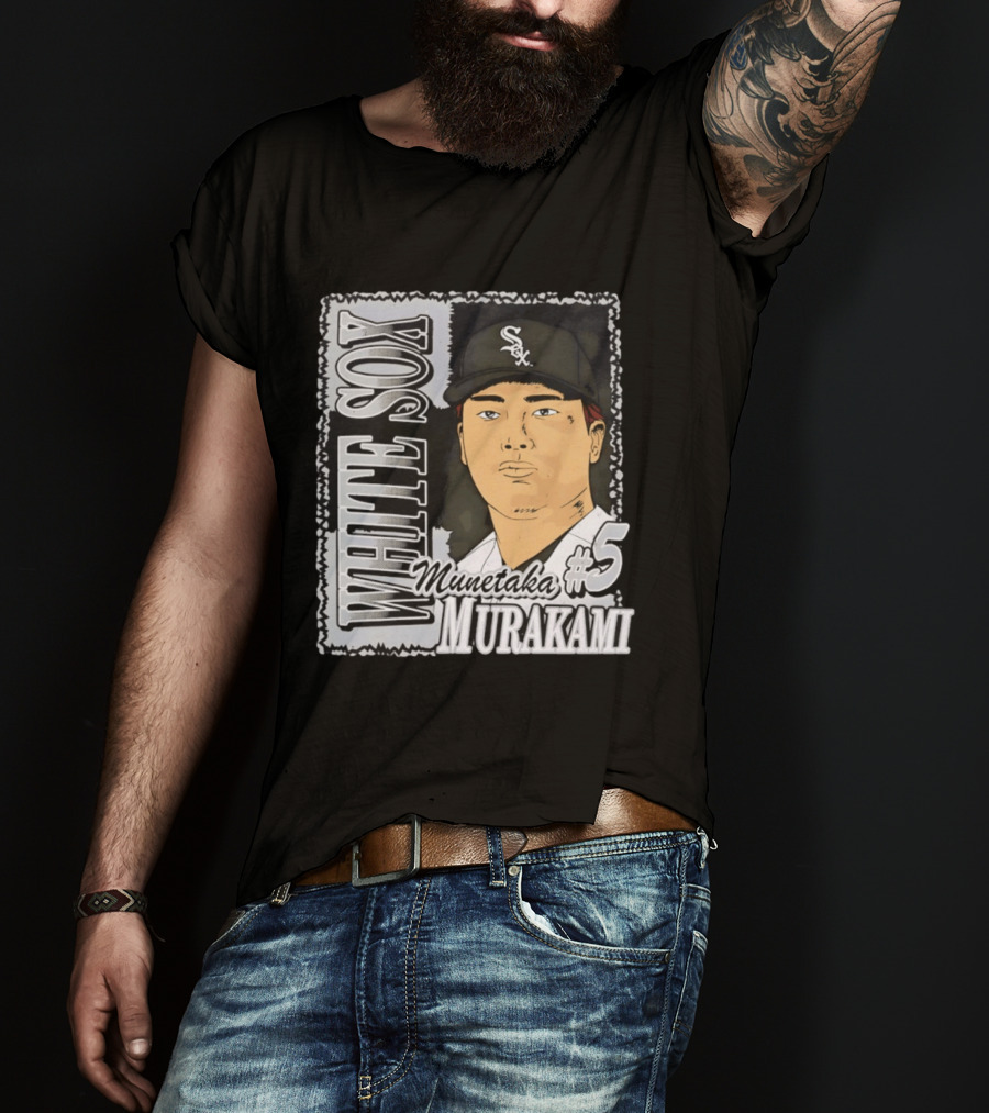 Munetaka Murakami #5 White Sox Baseball T-Shirt