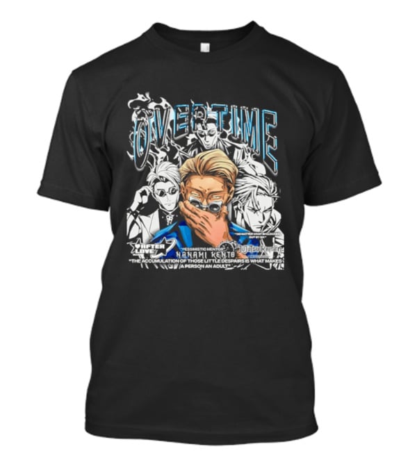 Nanami Kento Overtime Jujutsu Kaisen Anime Mentor T-Shirt