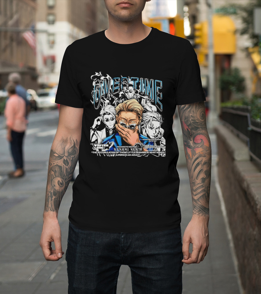 Nanami Kento Overtime Jujutsu Kaisen Anime Mentor T-Shirt