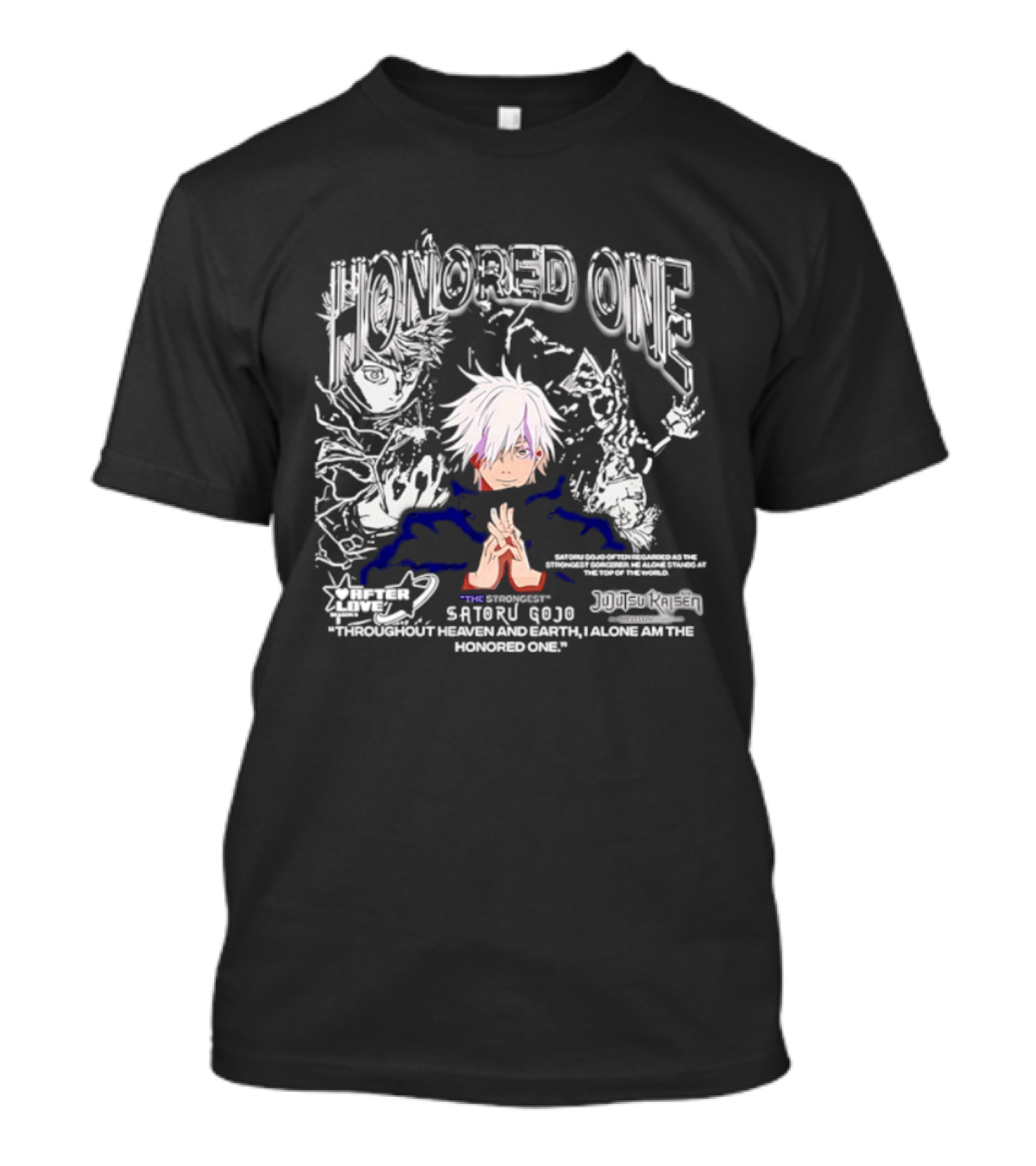 Satoru Gojo Honored One Beyond Jujutsu Kaisen Limit All Seeing Eyes Strength T-Shirt