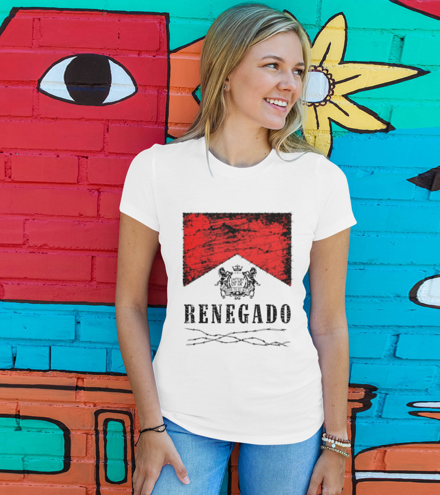 Renegado Born To Be Wild Red Crest Gothic T-Shirt