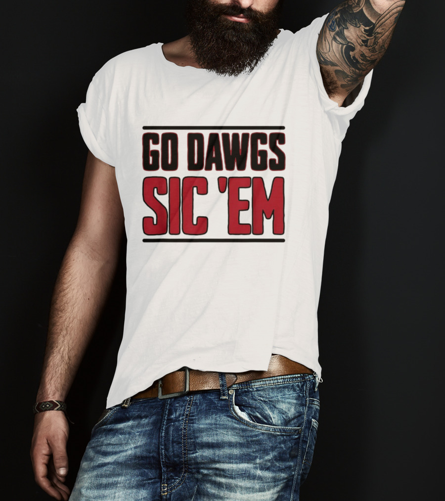 Georgia Bulldogs Go Dawgs Sic Em T-Shirt