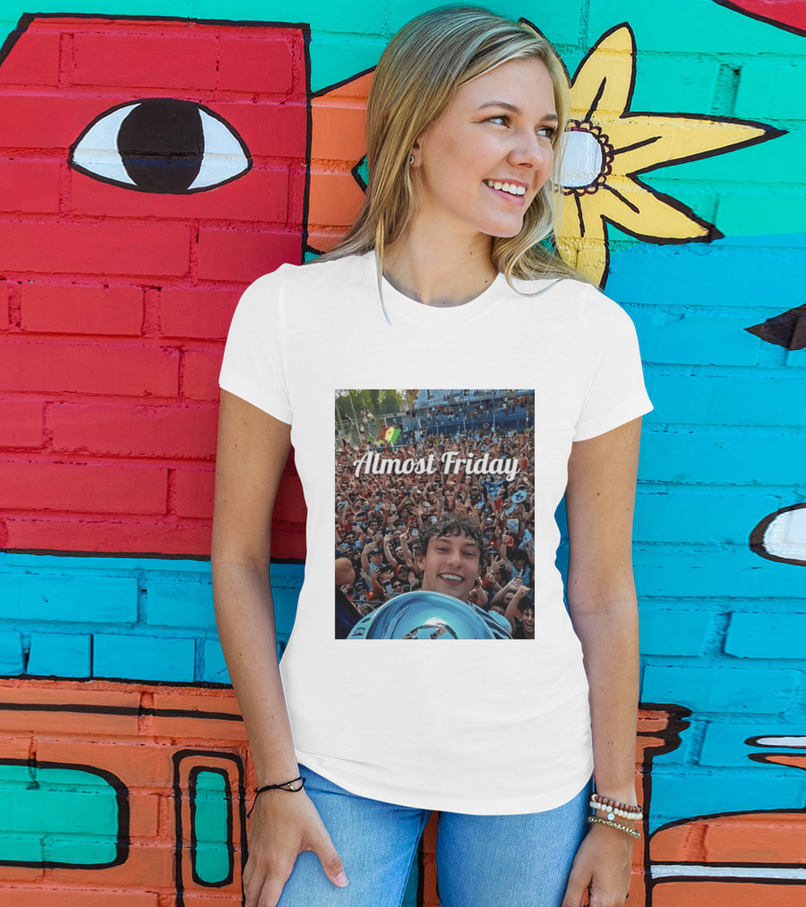 Kimi Antonelli Victory Selfie With Trophy After Winning 2026 Italian Grand Prix At Monza Almost Friday T-Shirt