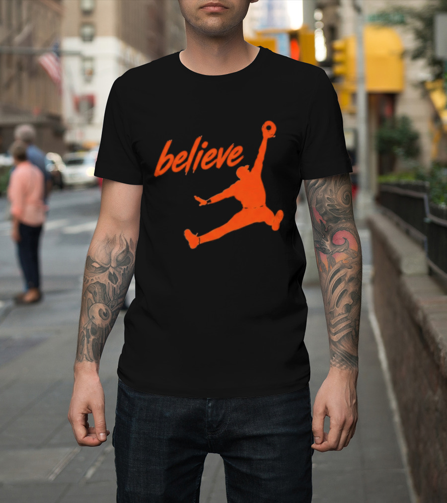 Believe Orioles Air Cowser Jump T-Shirt
