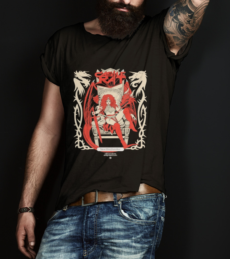 Castle Rat Red Dragon Throne Evilgreed Com New Merchandise Store T-Shirt