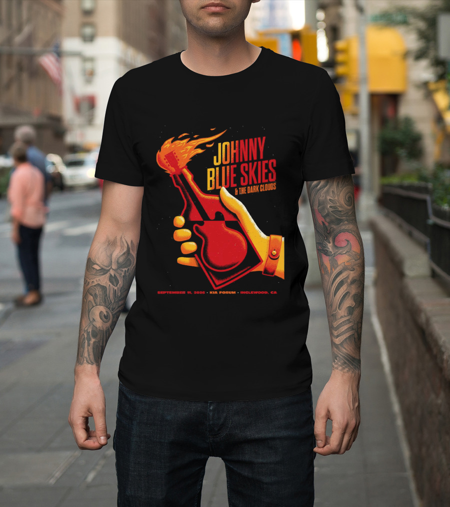 Johnny Blue Skies Inglewood CA 2026 The Dark Shadows Live At Kia Forum September 11 T-Shirt
