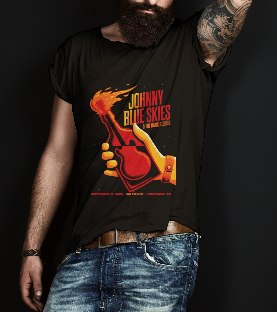 Johnny Blue Skies Inglewood CA 2026 The Dark Shadows Live At Kia Forum September 11 T-Shirt