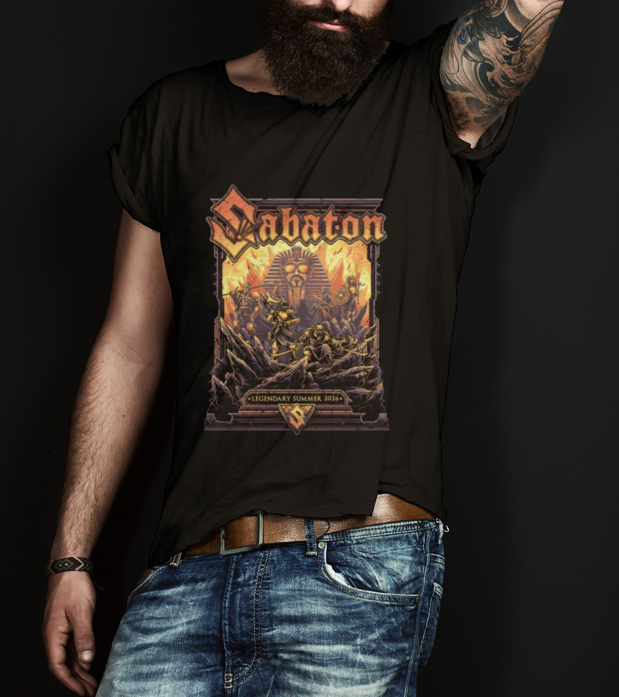 Sabaton Legendary Summer 2026 Epic Warrior Pharaoh T-Shirt