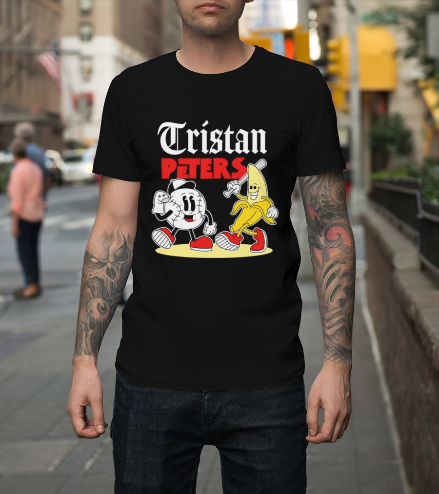 Tristan Peters Chicago White Sox Baseball Banana Cartoon Characters T-Shirt