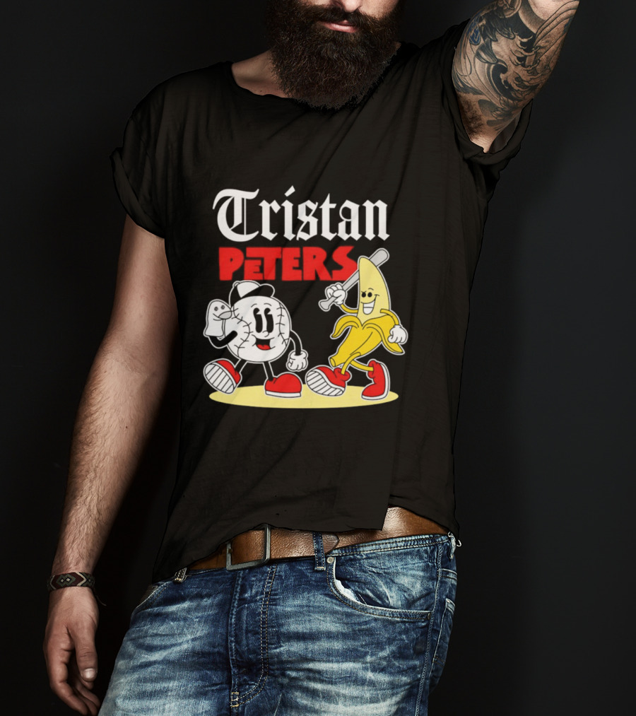 Tristan Peters Chicago White Sox Baseball Banana Cartoon Characters T-Shirt