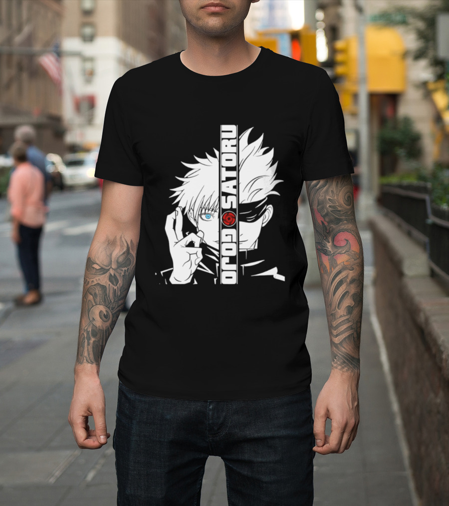 Satoru Gojo Mirror Six Eyes Limitless Jujutsu Kaisen Anime Fan T-Shirt