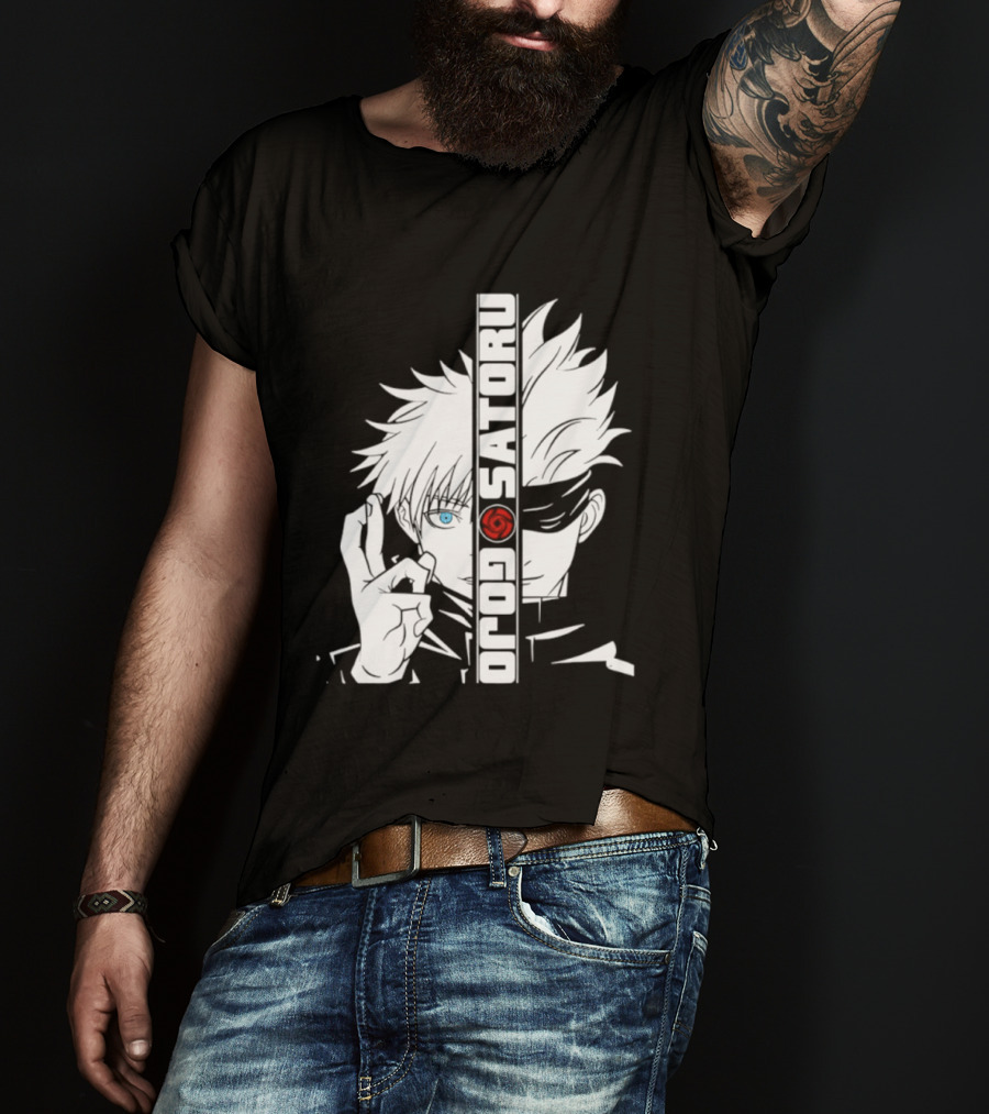 Satoru Gojo Mirror Six Eyes Limitless Jujutsu Kaisen Anime Fan T-Shirt