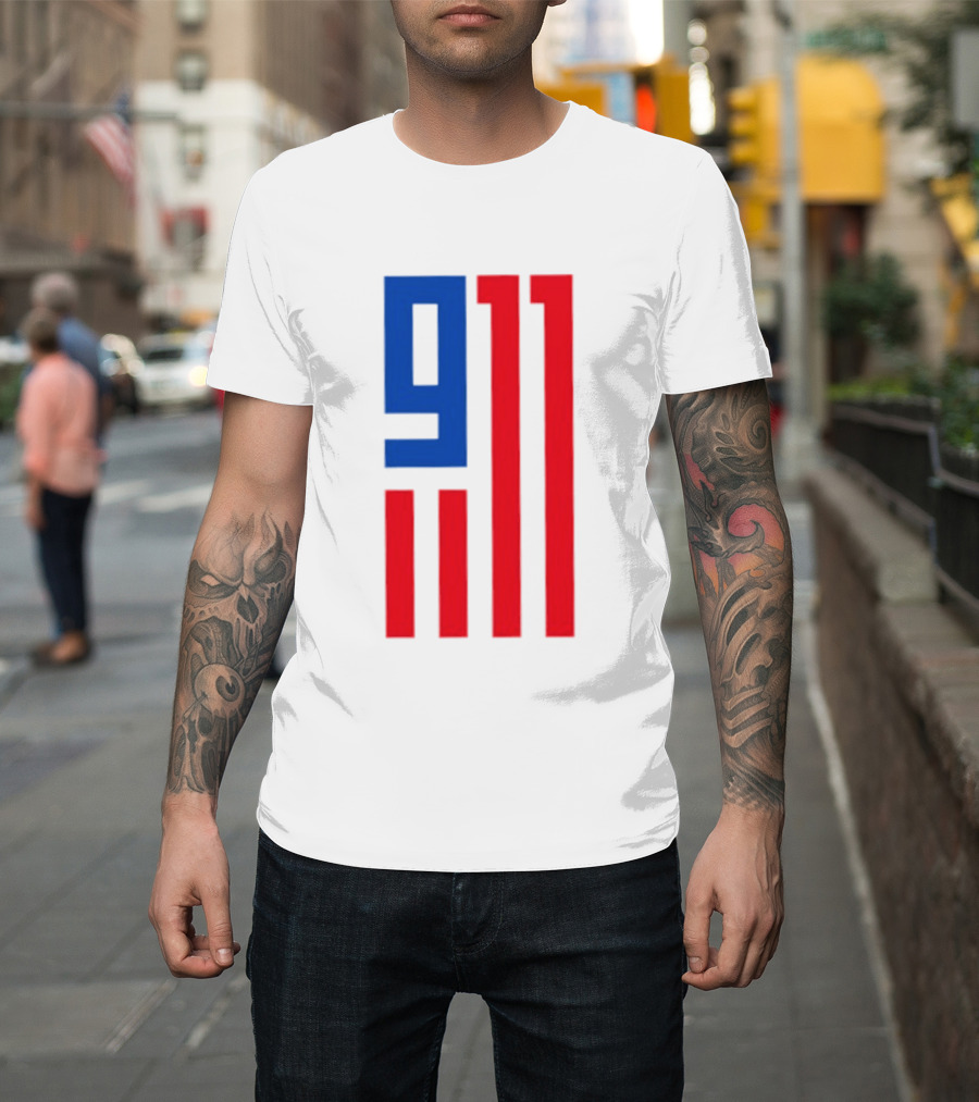 9/11 American Flag USA Patriotic September 11 T-Shirt