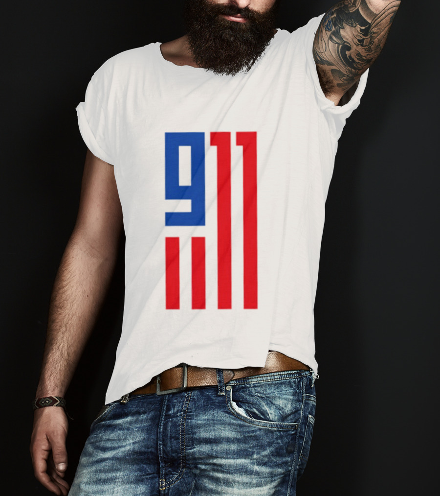 9/11 American Flag USA Patriotic September 11 T-Shirt