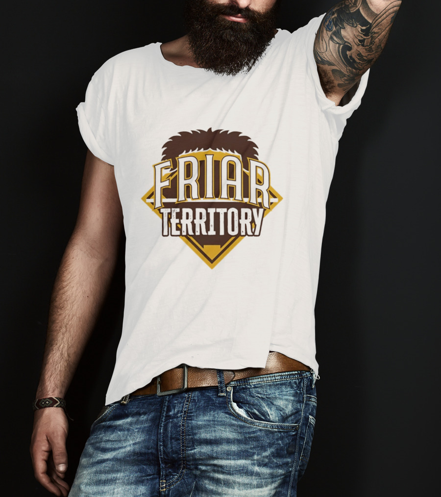 San Diego Padres Friar Territory Baseball Team T-Shirt