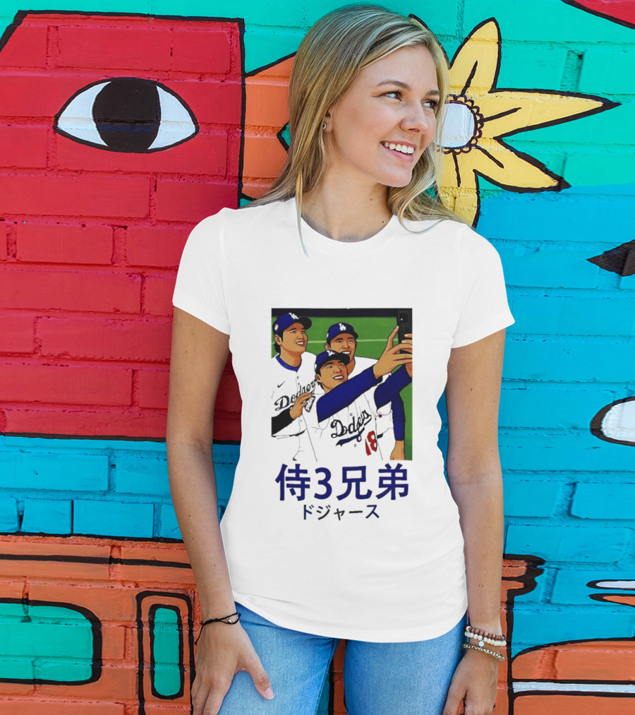 Ohtani Yamamoto Sasaki Dodgers Samurai 3 Brothers T-Shirt